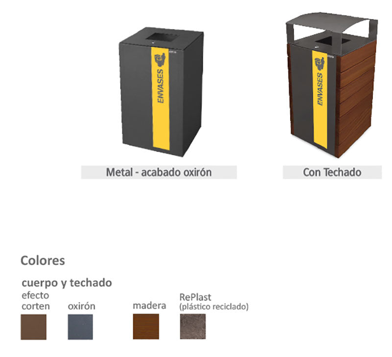 Ecoponto de Exterior Urbano Valência - 100 Litros