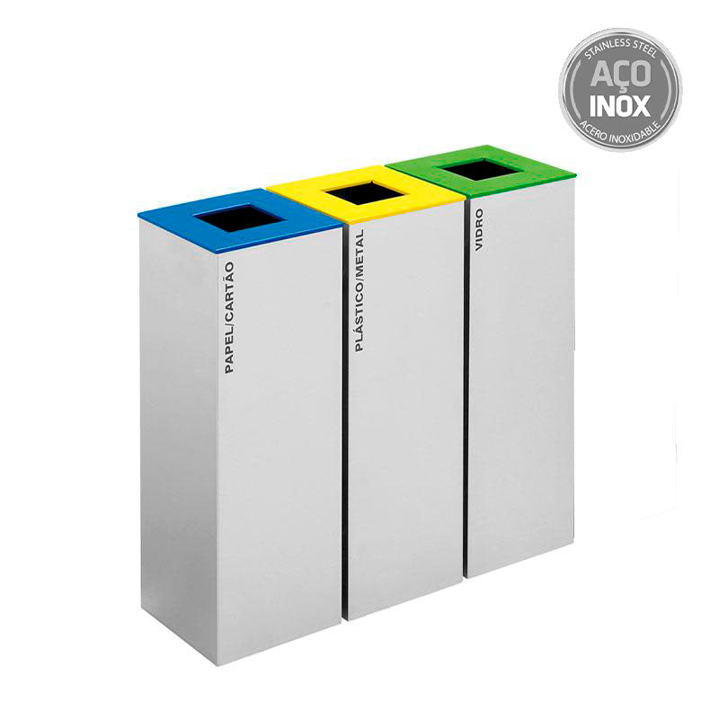 Ecoponto para Empresas em Inox Évora - 3 Separadores