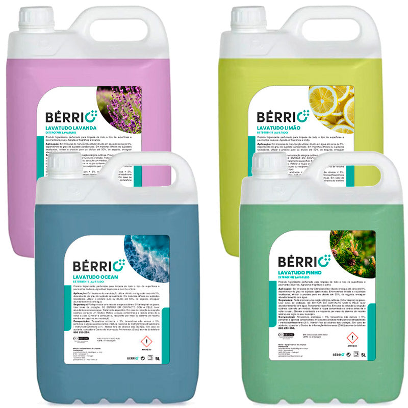 Lava Tudo Multiusos Perfumado Bérrio - 5 Litros