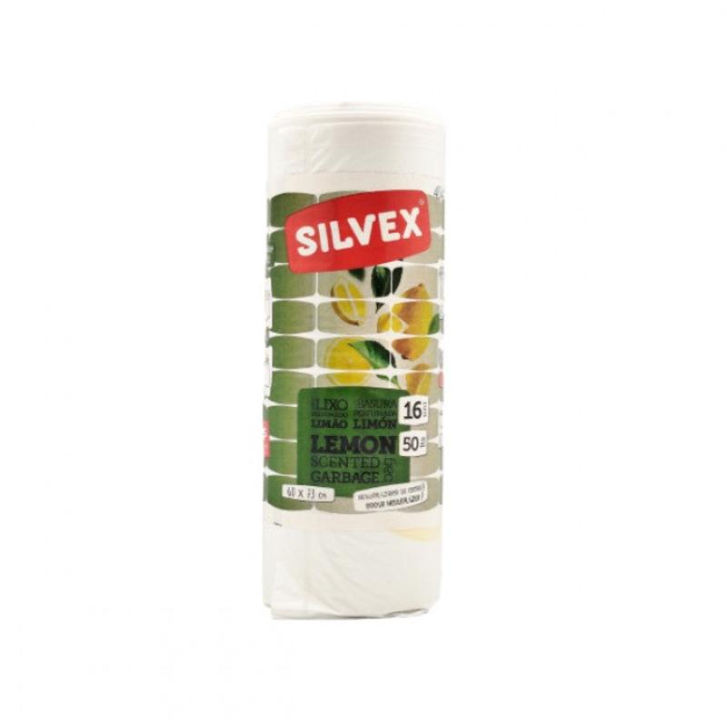 Sacos Lixo Perfumado Limão Branco 50 Litros - 16 Sacos