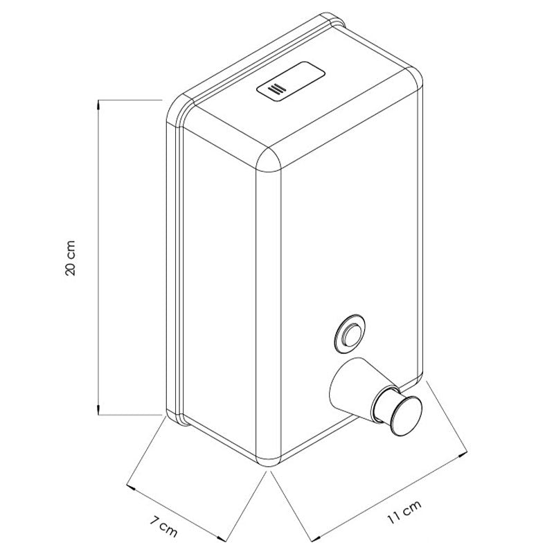 Dispensador de Sabonete Líquido em Inox Bérrio 1000 ml