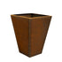Floreira Grande de Exterior Alta em Aço Corten - 45x45 cm