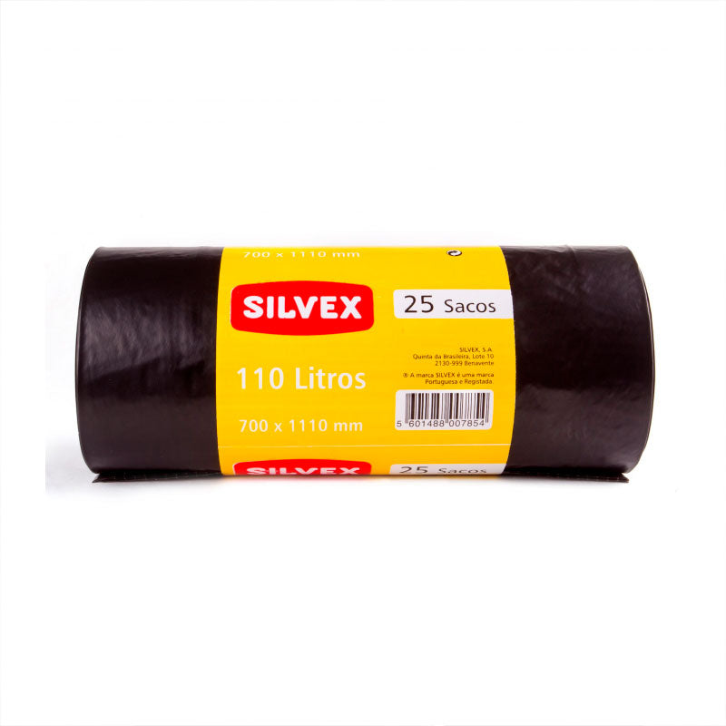 Sacos Lixo Industrial Silvex Preto 110 Litros - 25 Sacos