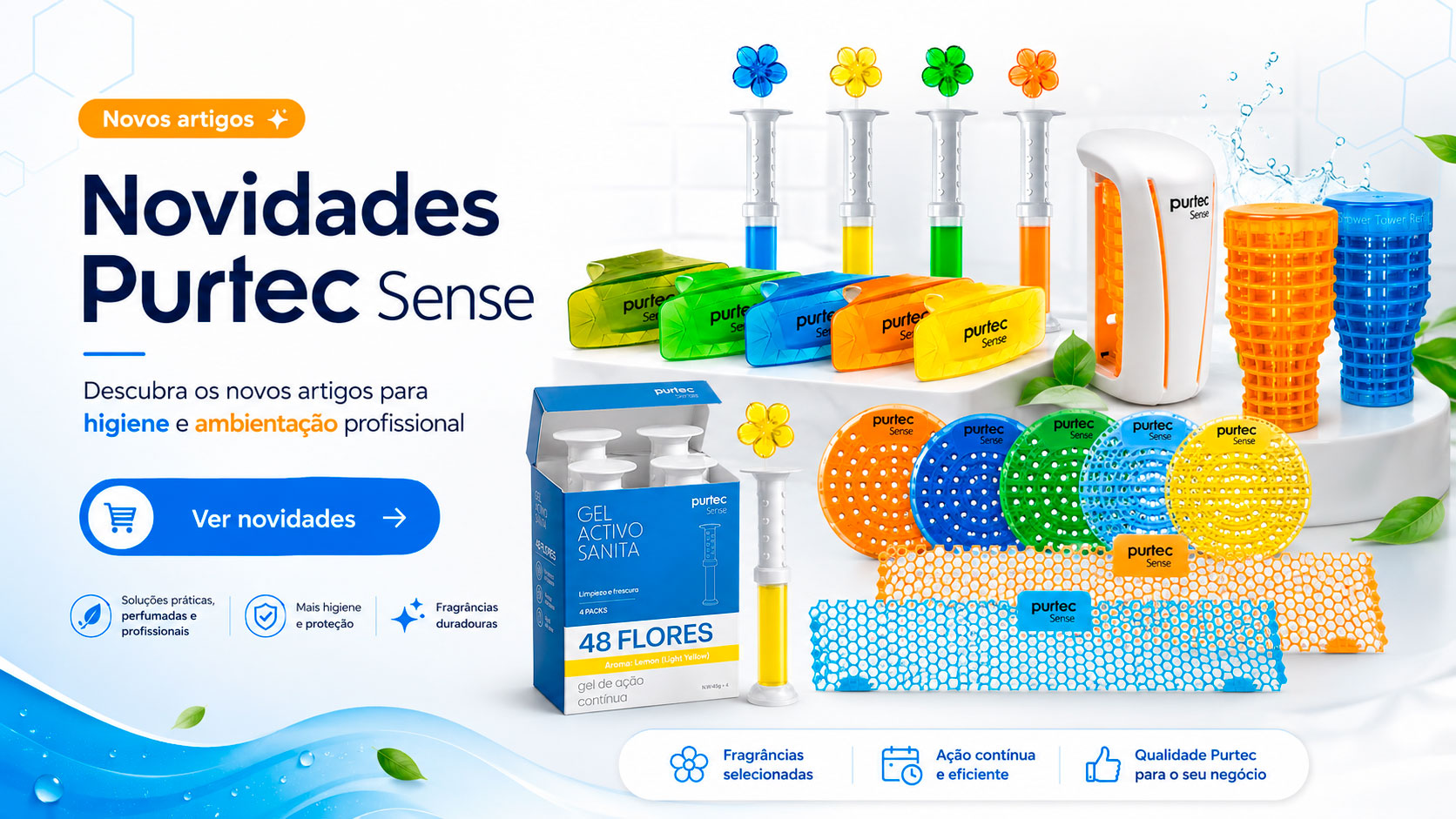 Ambientadores Profissionais Purtec Sense | Bérrio