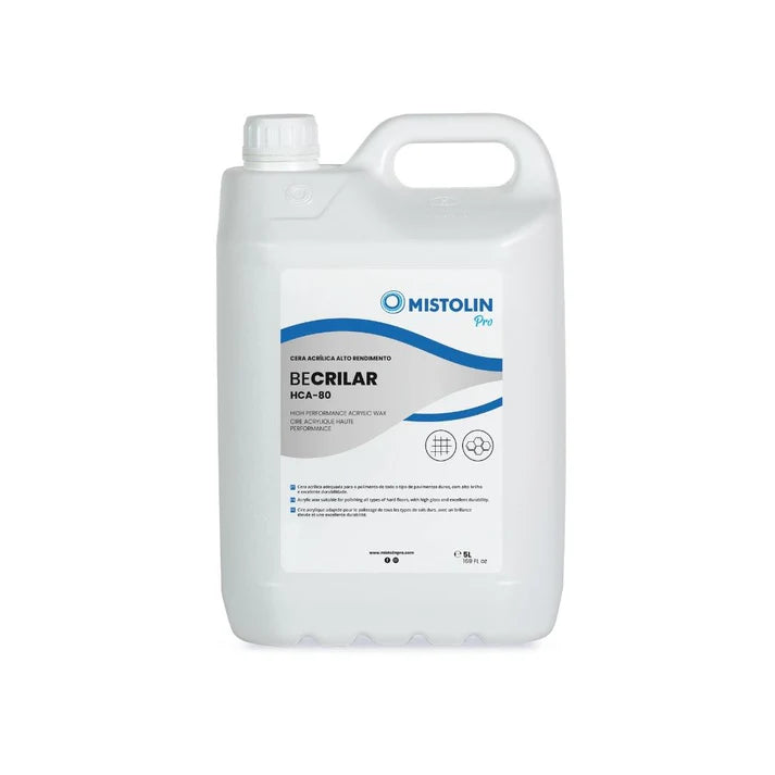 Cera Acrílica de Alto Rendimento HCA-80 Mistolin Pro - 5 Litros
