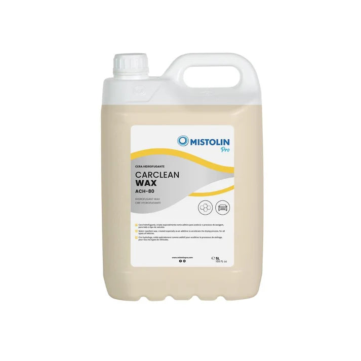 Cera Hidrofugante Concentrado Auto ACH-80 Mistolin Pro - 5 Litros