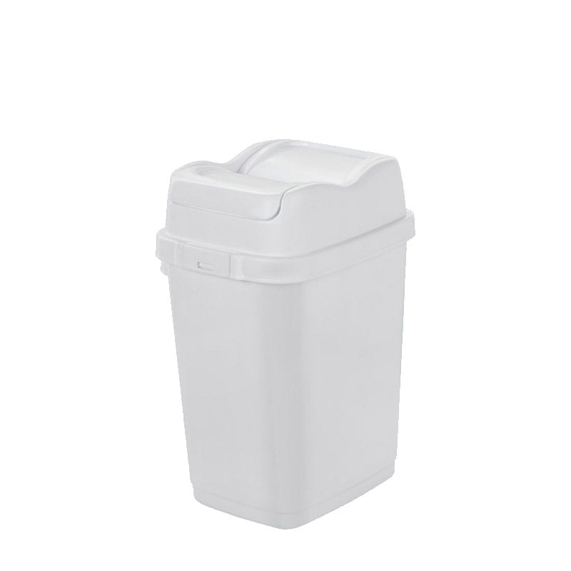 Balde do Lixo em Plástico EASY com Tampa Basculante - Branco