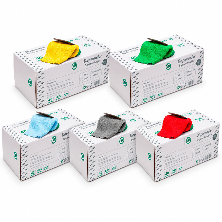 Caixa Panos Microfibra (Sem Costura) - 40 Panos
