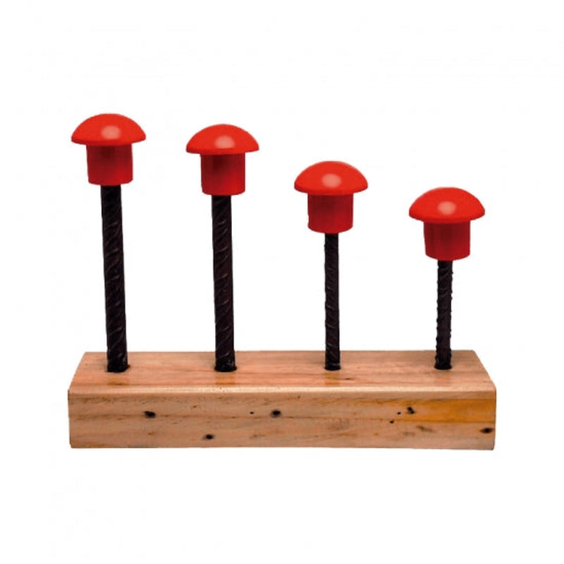 Cogumelos de Proteção em Plástico Vermelho  saco 100 Unidades