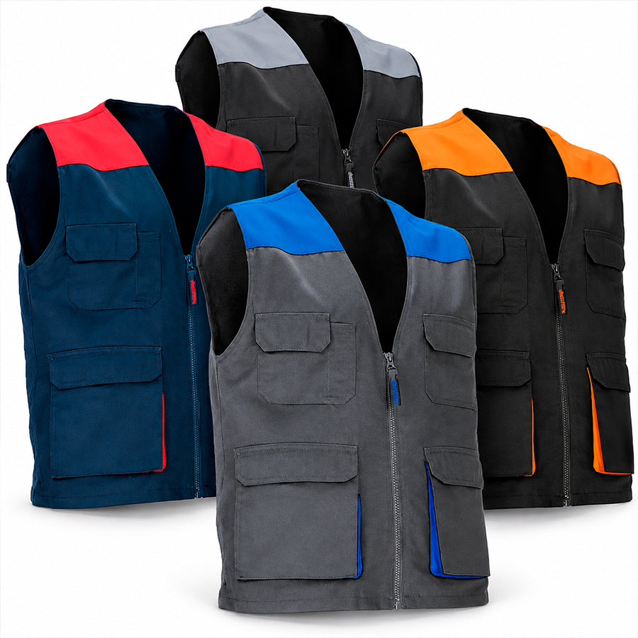 Colete de Trabalho Leve Multibolsos THUNDER