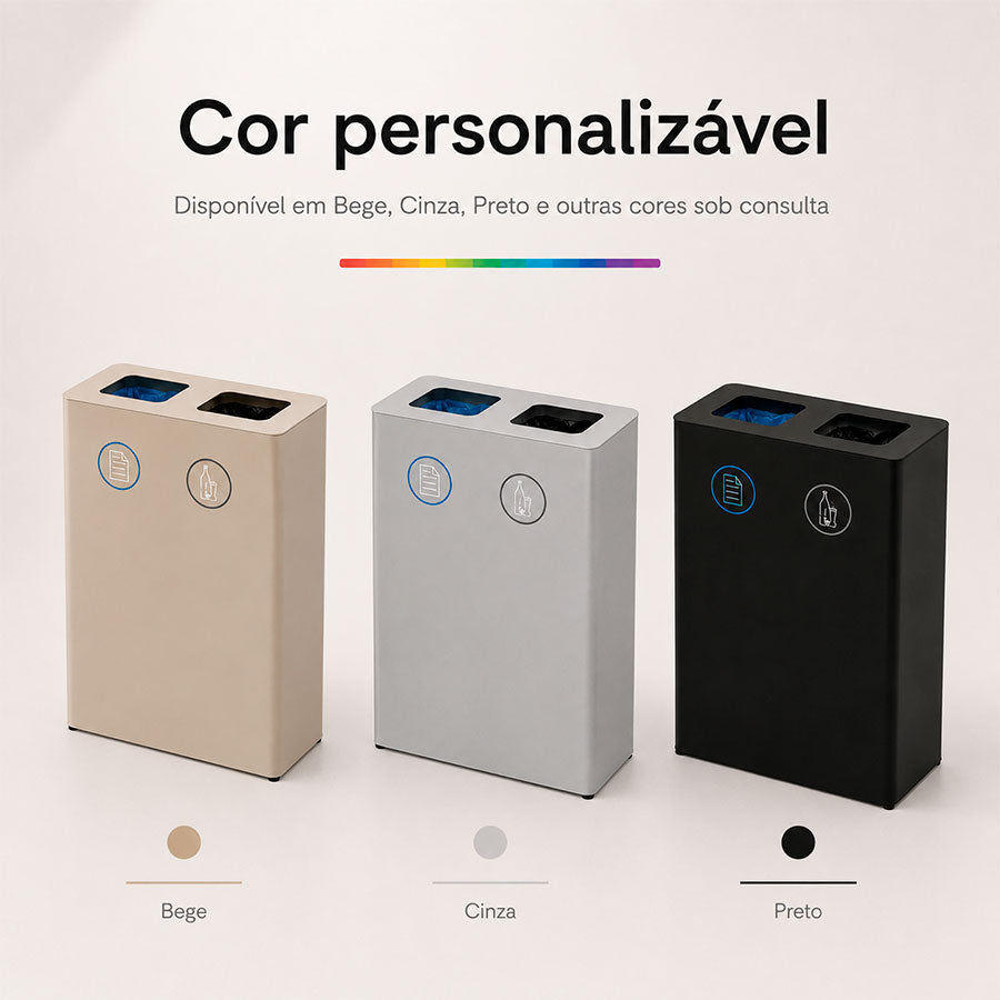 Ecoponto para Empresas Metálico Porto - 2 Separadores
