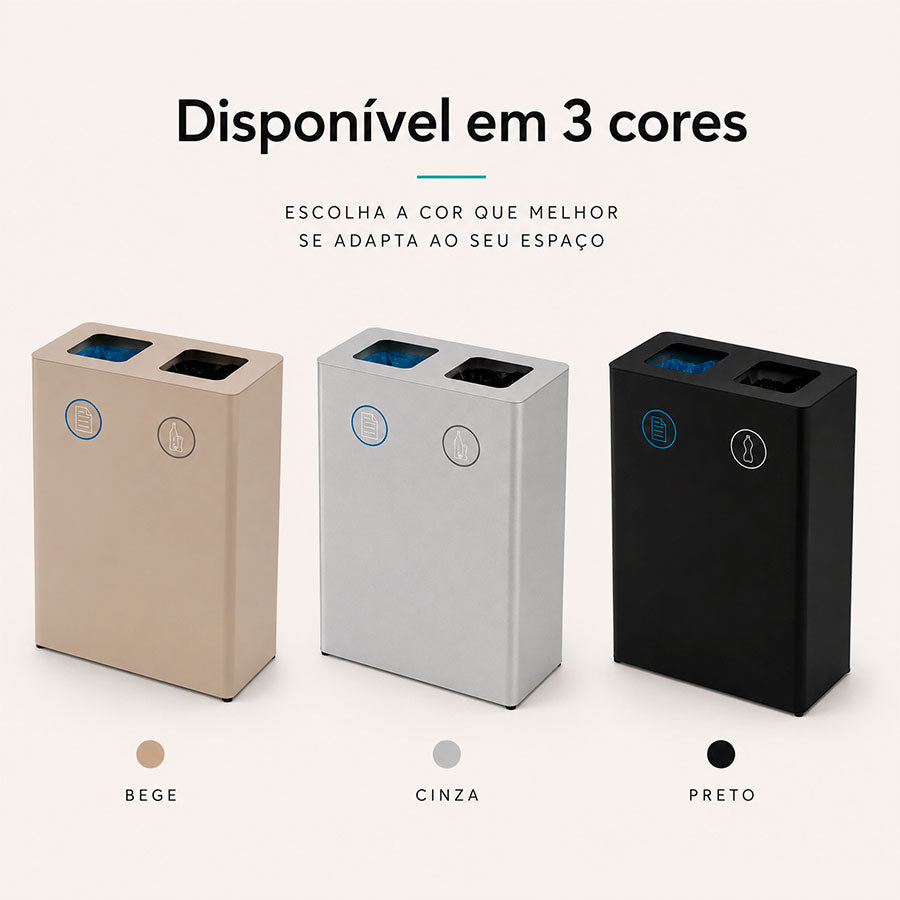 Ecoponto para Empresas Metálico Porto - 2 Separadores