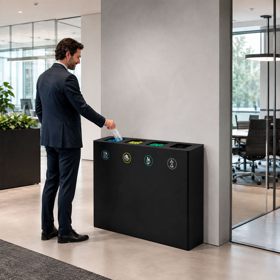 Ecoponto para Empresas Metálico Porto - 4 Separadores