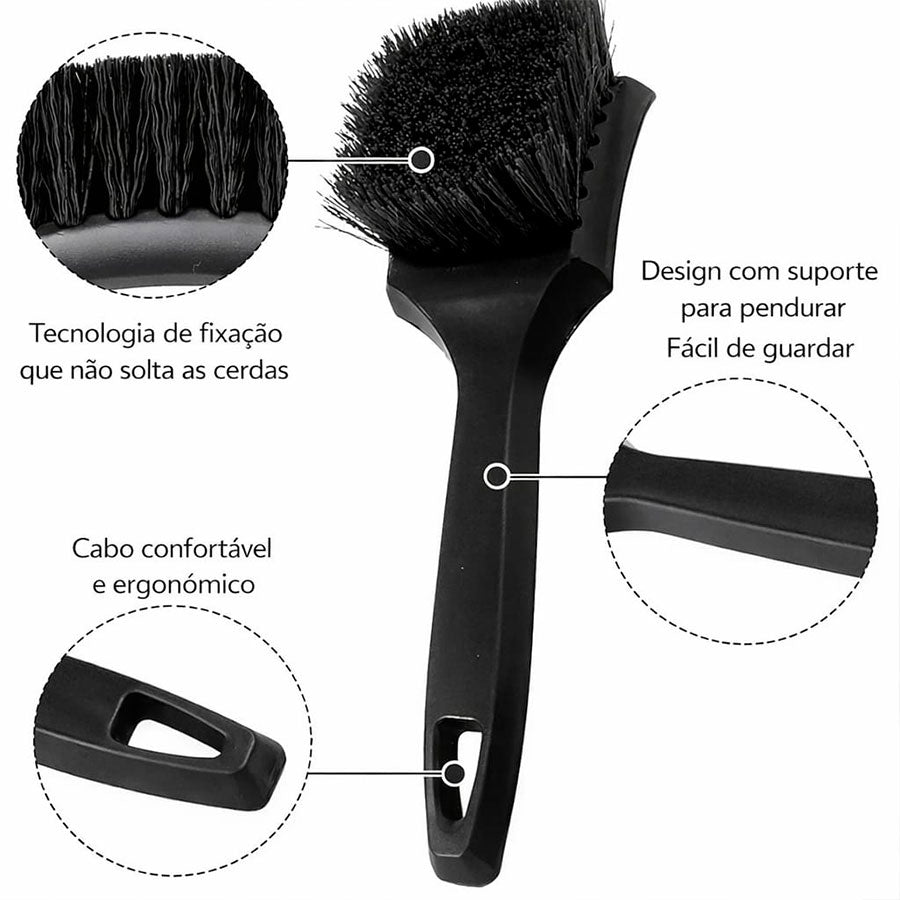 Escova para Jantes e Pneus Purtec