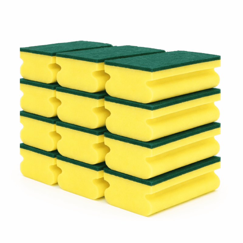 Esponja Salva Unhas 7x9 cm - 12 Esfregões