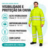 Fato de Chuva de Alta Visibilidade em PU - Alta Resistência