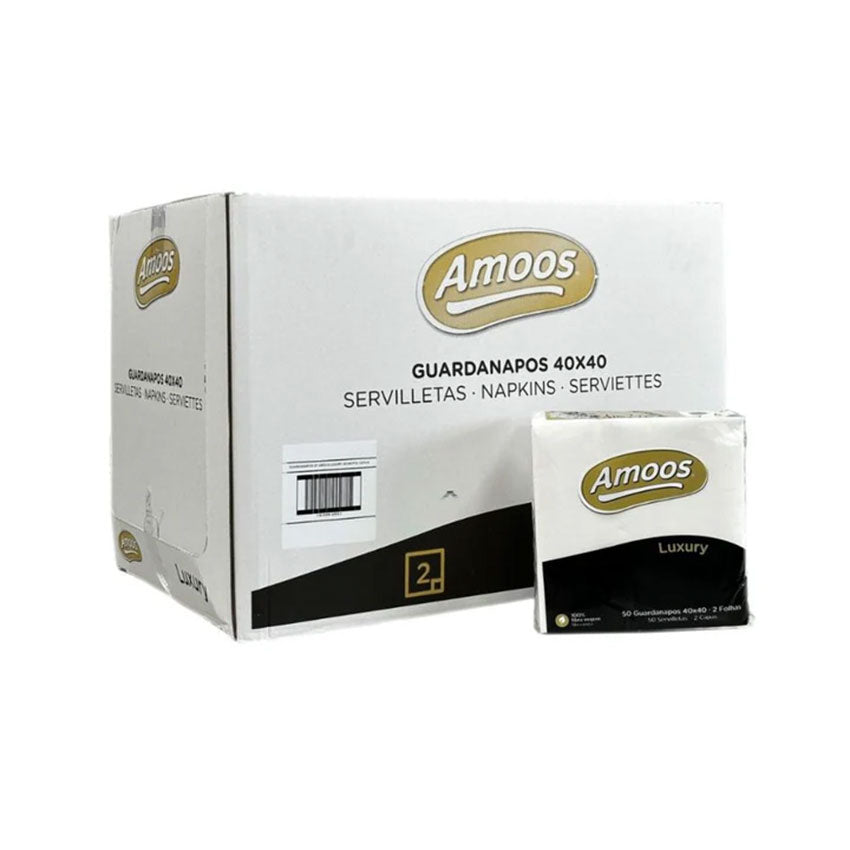 Guardanapos de Papel Amoos Luxury Folha Dupla 40x40 cm