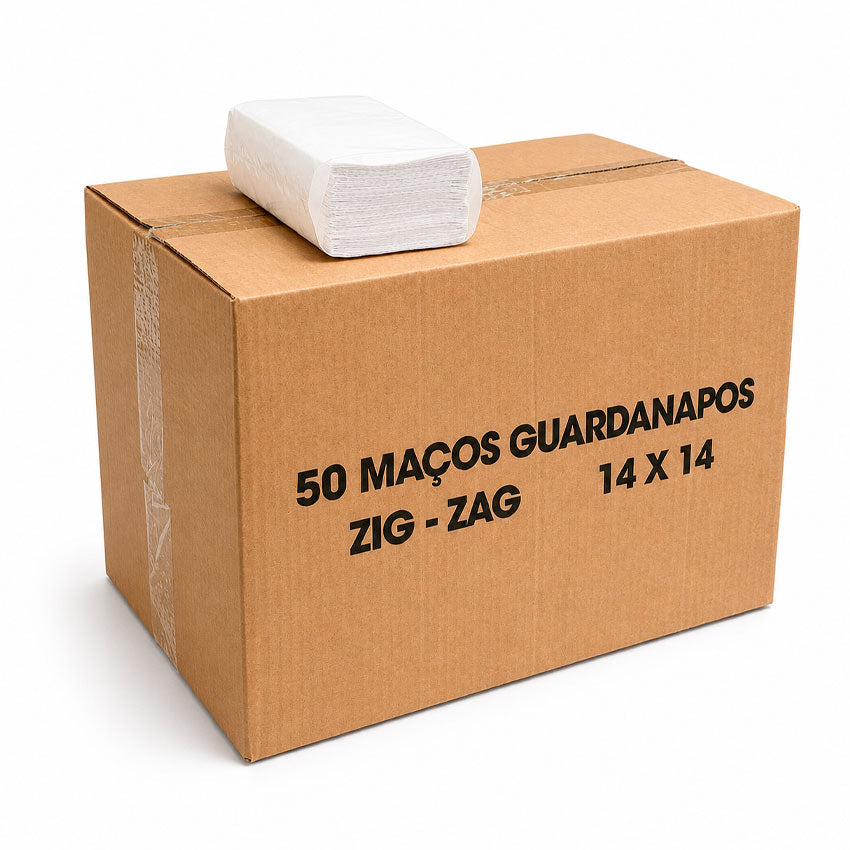 Guardanapos de Papel Zig Zag Purtec - 6500 Guardanapos