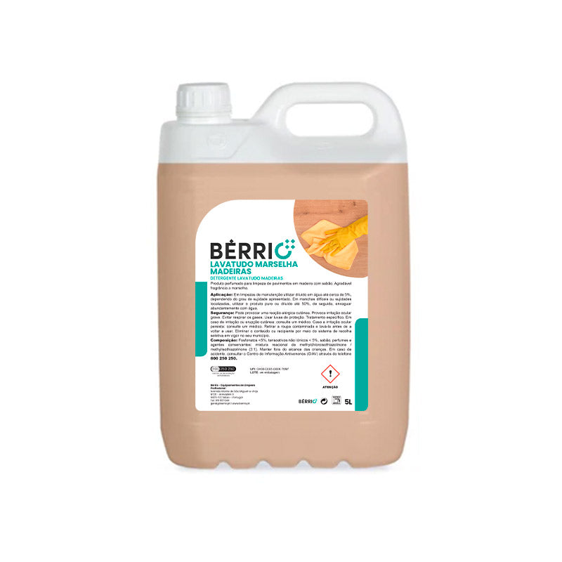 Limpa Pavimentos Madeiras Marselha Bérrio - 5 Litros