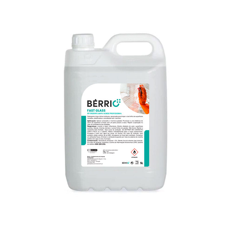 Limpa Vidros Fast Glass Bérrio - 5 Litros