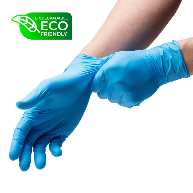 Luvas Nitrilo Biodegradáveis Descartáveis 3.5 g - 100 Luvas