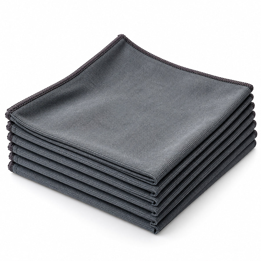 Panos Limpa Vidros em Microfibra Purtec 40x40 cm - 6 Panos