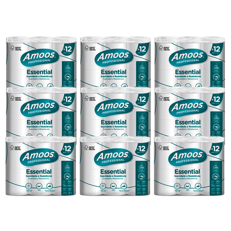Papel Higiénico Doméstico Amoos Essential 24 Metros