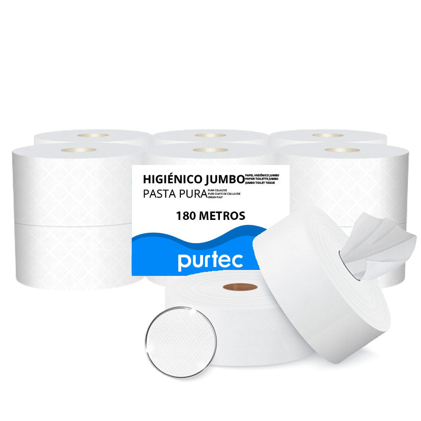 Papel Higiénico Industrial Extração Central Purtec - 180 Metros