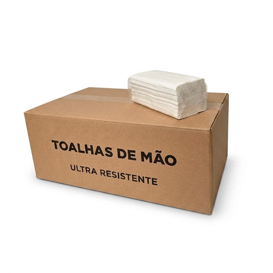 Papel Toalhas de Mãos Zig-Zag Purtec - 2600 Toalhas