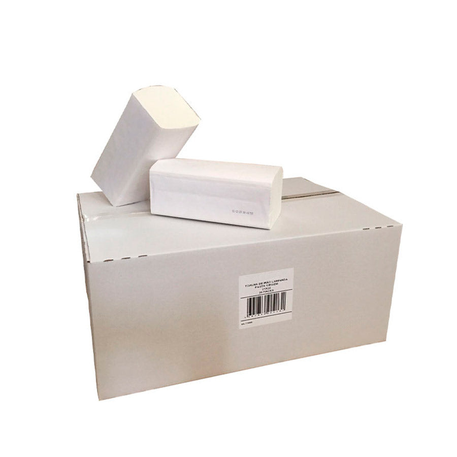 Papel Toalhas de Mãos Zig-Zag Purtec - 3000 Toalhas