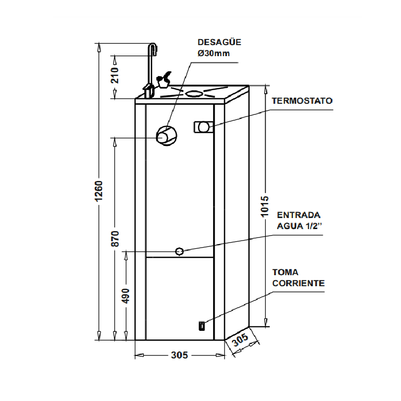 Bebedouro Bérrio Refrigeração e Pedal Duplo - 18 litros/hora