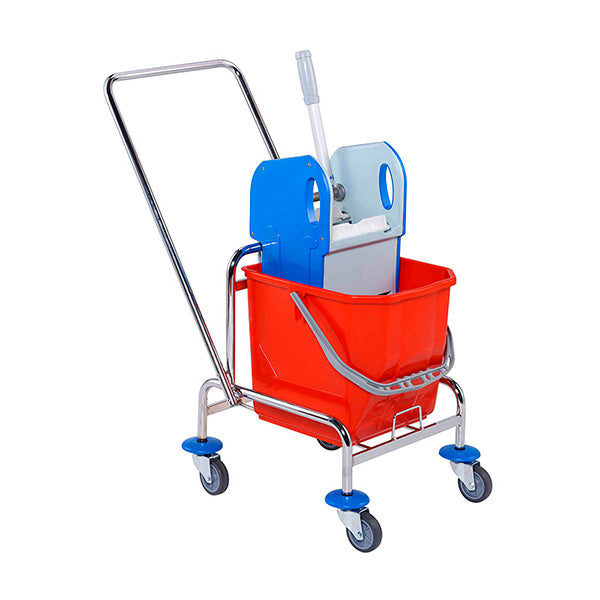 Carro de Limpeza Metálico com Espremedor - 25 Litros