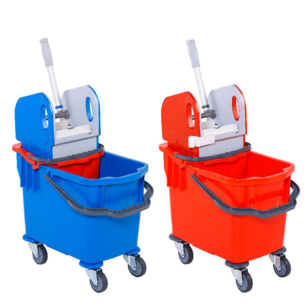Carro de Limpeza com Balde Duplo e Espremedor - 25+10 Litros