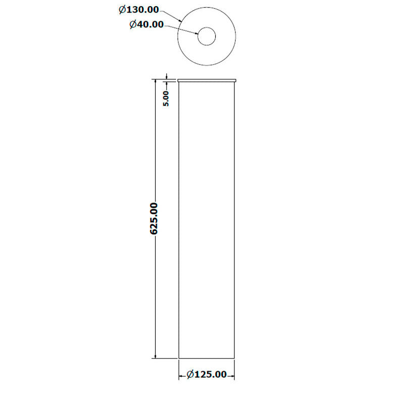 Cinzeiro de Exterior Pé Alto em Inox - 1 Litro