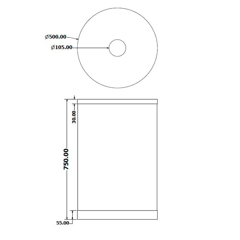 Cinzeiro de Exterior em Inox Grande Capacidade - 7.5 Litros