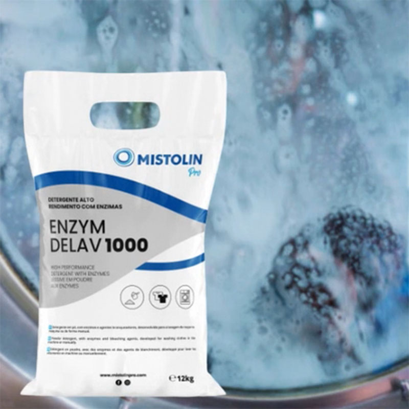 Detergente Roupa em Pó com Enzimas DELAV 1000 Mistolin Pro - 12 Kg