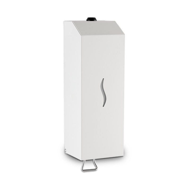 Dispensador de Sabonete Líquido Vertical Metálico Branco Bérrio 1000 ml