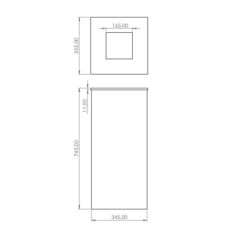 Ecoponto para Empresas Metálico Évora XL - 1 Separador