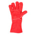 Luvas Soldador em Crute Vermelho com Forro LV-08 (1 Par)