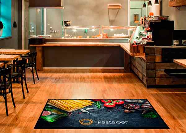 Tapete personalizado ColorStar exemplo restaurante